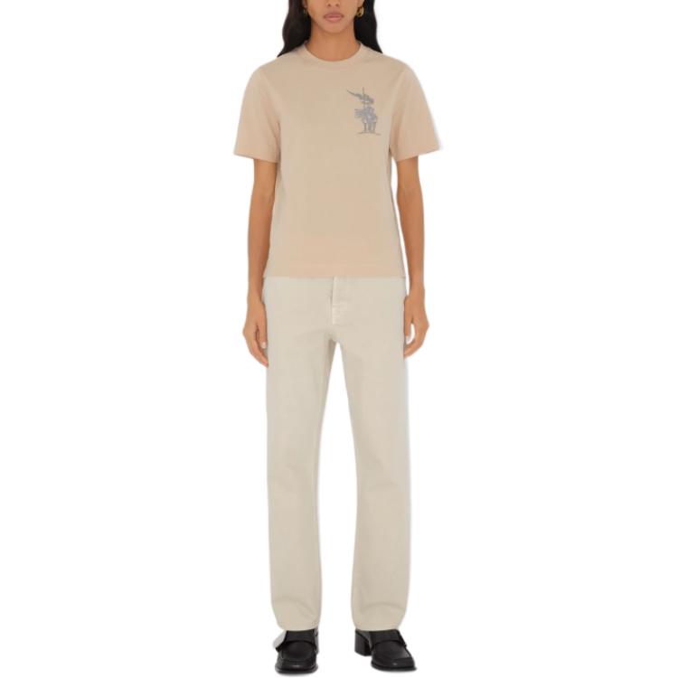 Lookbook (W) Burberry 棕色標誌印花短袖圓領T恤 81047091