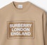 Cheap (W) Burberry 徽標印花圓領運動衫 卡其色 80847621