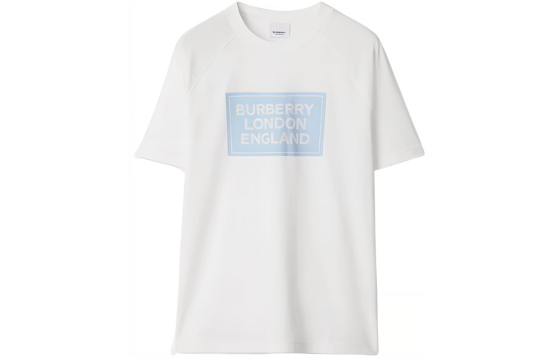 (Women) Burberry  Logo Print Raglan Sleeve White T-Shirt SS24 Short Sleeve. 80843491