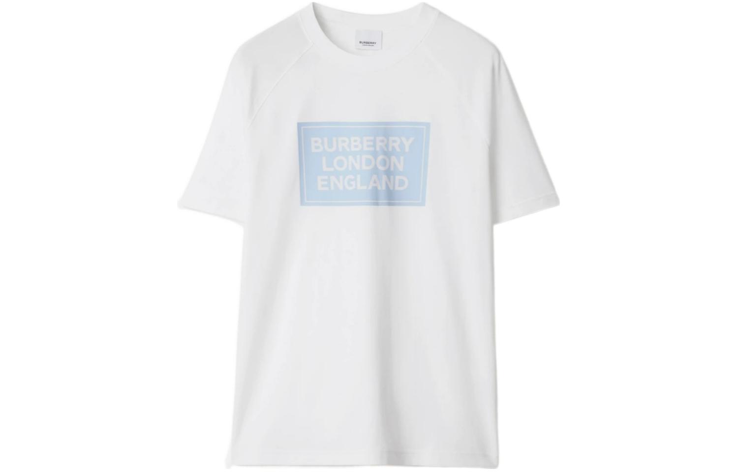 (Women) Burberry  Logo Print Raglan Sleeve White T-Shirt SS24 Short Sleeve. 80843491 圖 2