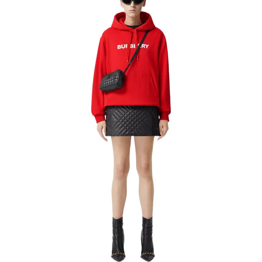 Lookbook (Women) Burberry  Logo Printed Sweatshirt Red Color. 80650221
