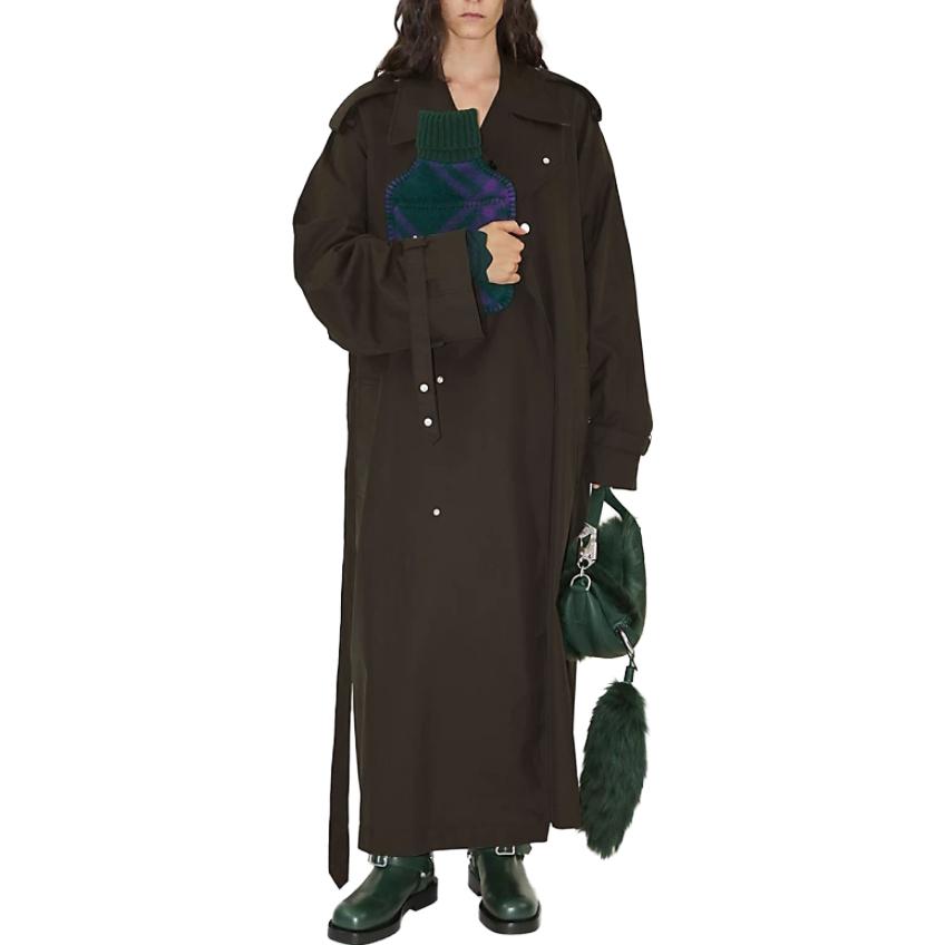 Lookbook (W) 博柏利 长款双排扣纯色风衣 80771531