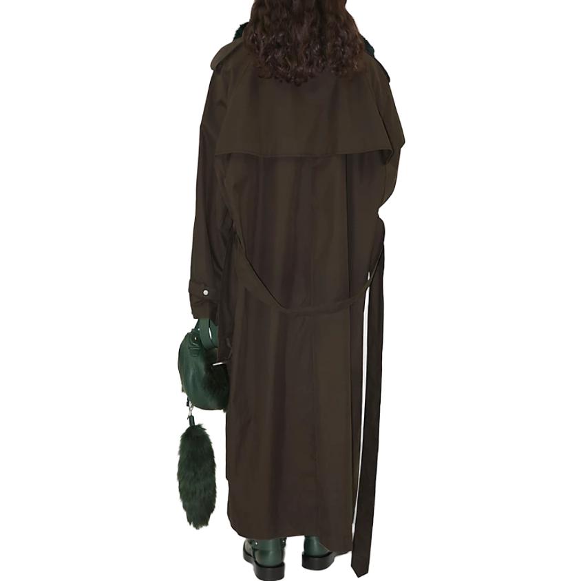 Purchase (W) 博柏利 长款双排扣纯色风衣 80771531