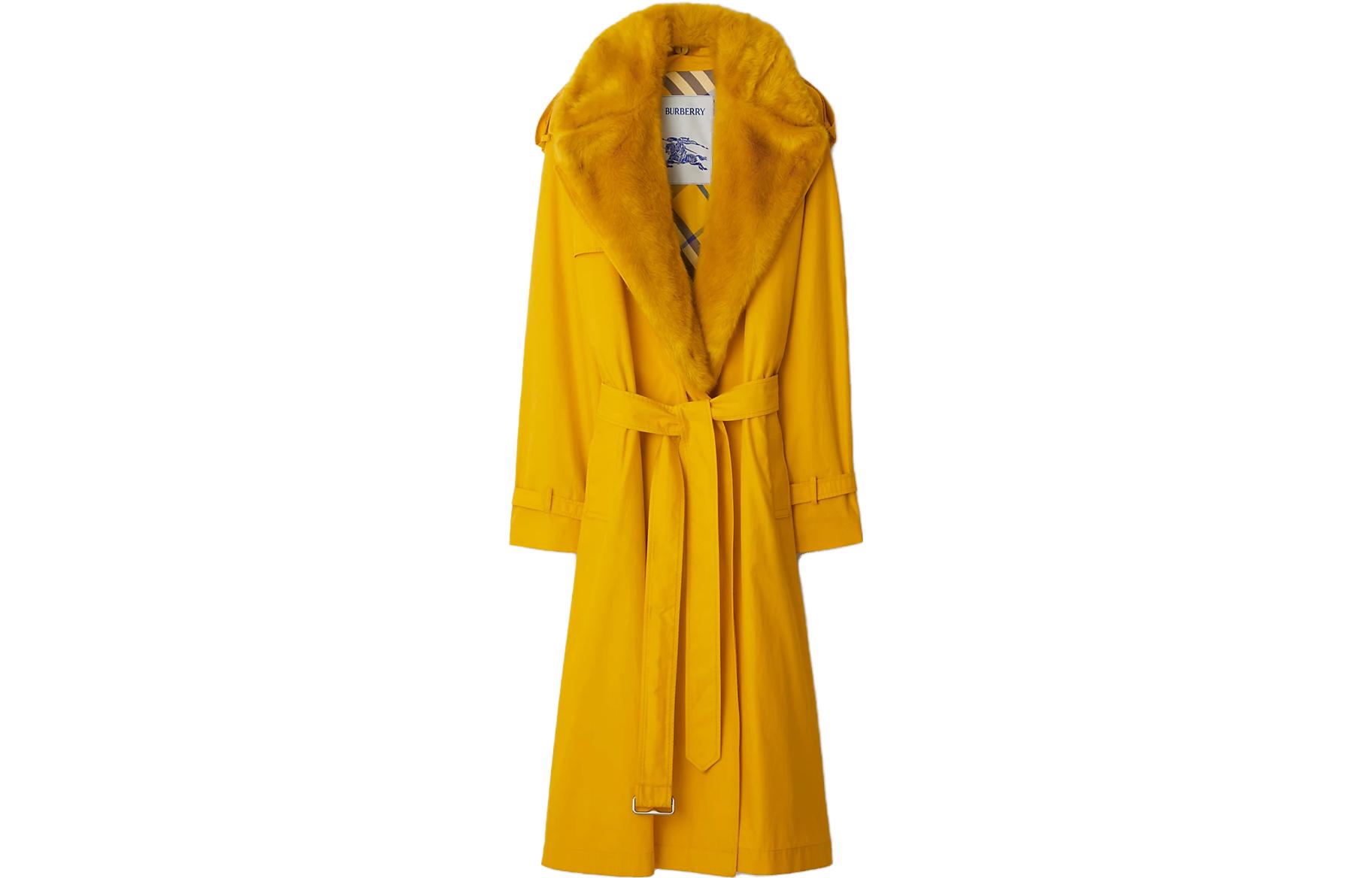 Sizing (W) 博柏利 长款双排扣纯色风衣 80771531