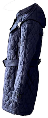 (W) 버버리 롱 후드 패딩 코트 솔리드 컬러 벨트 디자인. 80613431 Shop (W) 버버리 롱 후드 패딩 코트 솔리드 컬러 벨트 디자인. 80613431