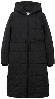 (W) Chaqueta Larga con Capucha Ajustada de Algodón Burberry - Negra 80740891 Buy (W) Chaqueta Larga con Capucha Ajustada de Algodón Burberry - Negra 80740891