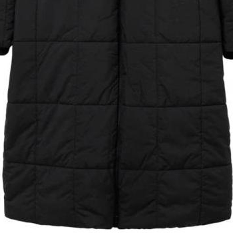 Purchase (W) Chaqueta Larga con Capucha Ajustada de Algodón Burberry - Negra 80740891