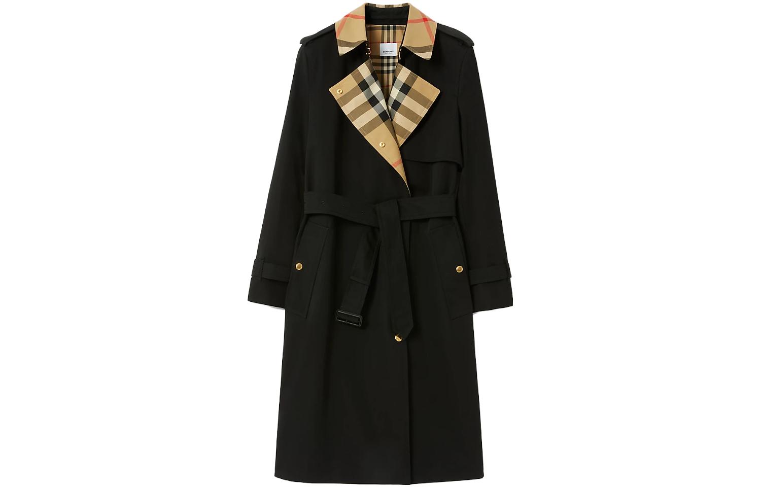 Buy (Women) Burberry  Long Loose Fit Trench Coat Black 80763621