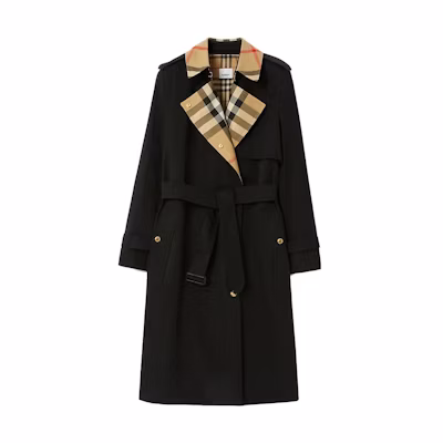 (Women) Burberry Long Loose Fit Trench Coat Black 80763621
