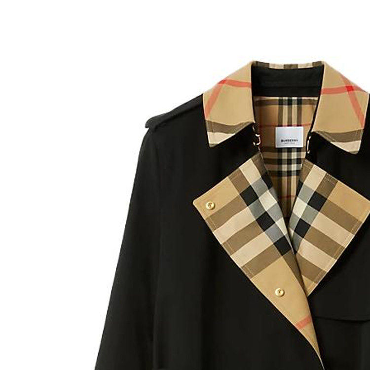 Lookbook (Women) Burberry  Long Loose Fit Trench Coat Black 80763621