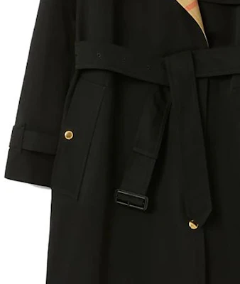 (Women) Burberry Long Loose Fit Trench Coat Black 80763621 Purchase (Women) Burberry Long Loose Fit Trench Coat Black 80763621