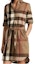 Buy (W) Vestido Burberry manga larga con cinturón y botones marrón a cuadros. 80803741