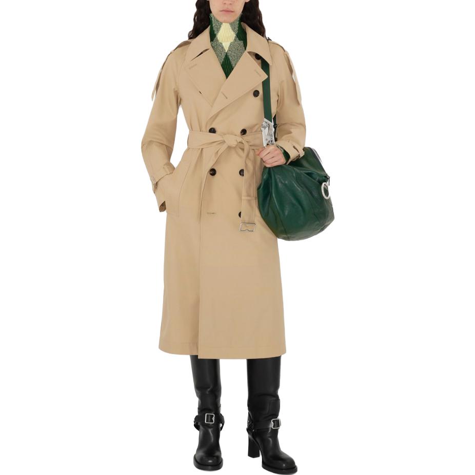 (Women) Burberry  Long Trench Coat Double-Breasted Beige. 80833121 圖 4