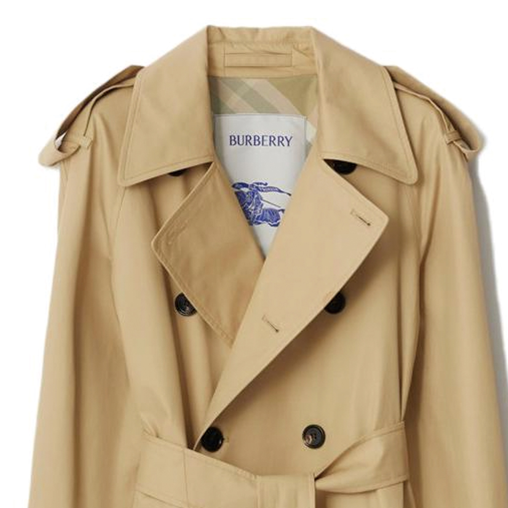 (Women) Burberry  Long Trench Coat Double-Breasted Beige. 80833121 圖 7