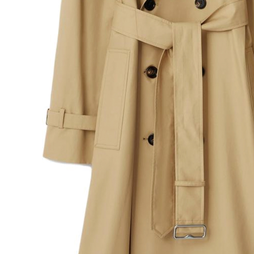 (Women) Burberry  Long Trench Coat Double-Breasted Beige. 80833121 圖 8