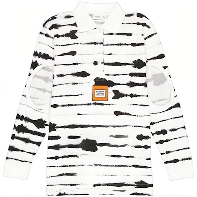 (W) Burberry Baju Polo Lengan Panjang Longgar Cetakan Watercolor - Putih 45645401 Buy (W) Burberry Baju Polo Lengan Panjang Longgar Cetakan Watercolor - Putih 45645401