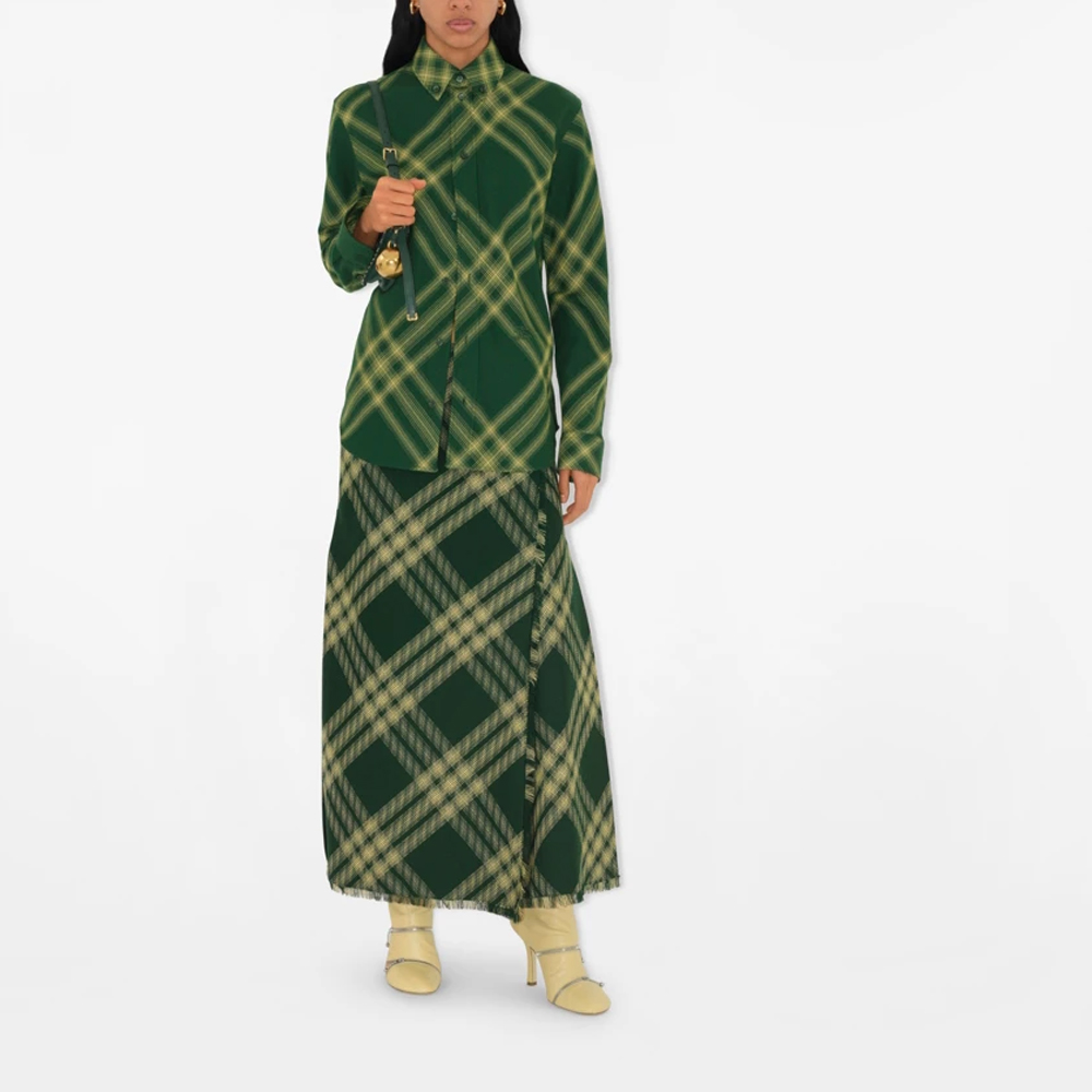 (Women) Burberry  Loose Fit Stripe Long Sleeve Shirt - Pale Primrose. 80835951 圖 4