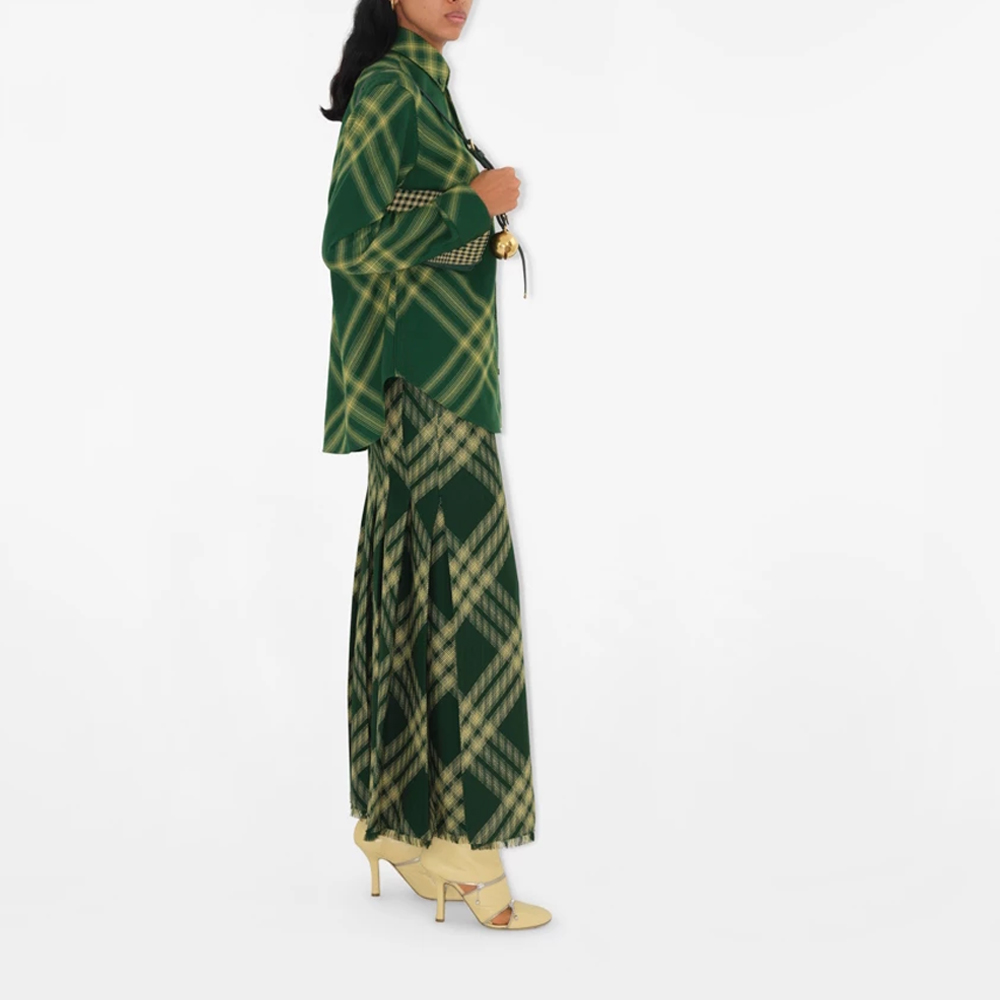 (Women) Burberry  Loose Fit Stripe Long Sleeve Shirt - Pale Primrose. 80835951 圖 6