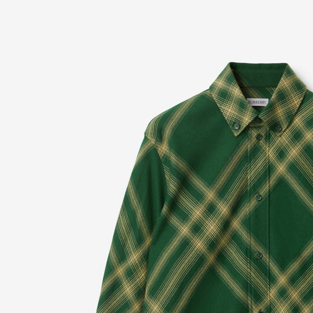 (Women) Burberry  Loose Fit Stripe Long Sleeve Shirt - Pale Primrose. 80835951 圖 8