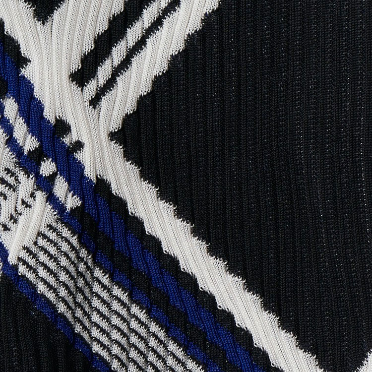 Sizing (W) Burberry 中長款修身休閒洋裝 黑色格紋設計 80888681