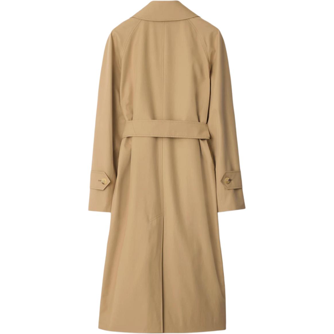 Shop (W) Abrigo Burberry Largo Medio Color Sólido en Kaki. 80943621
