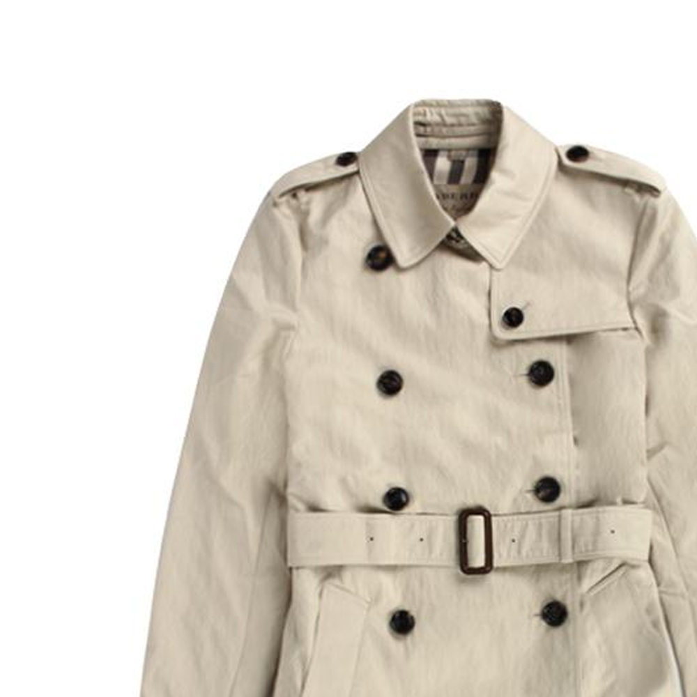 (Women) Burberry  Mid-Length Trench Coat with Belt in Khaki. 80194141 圖 3