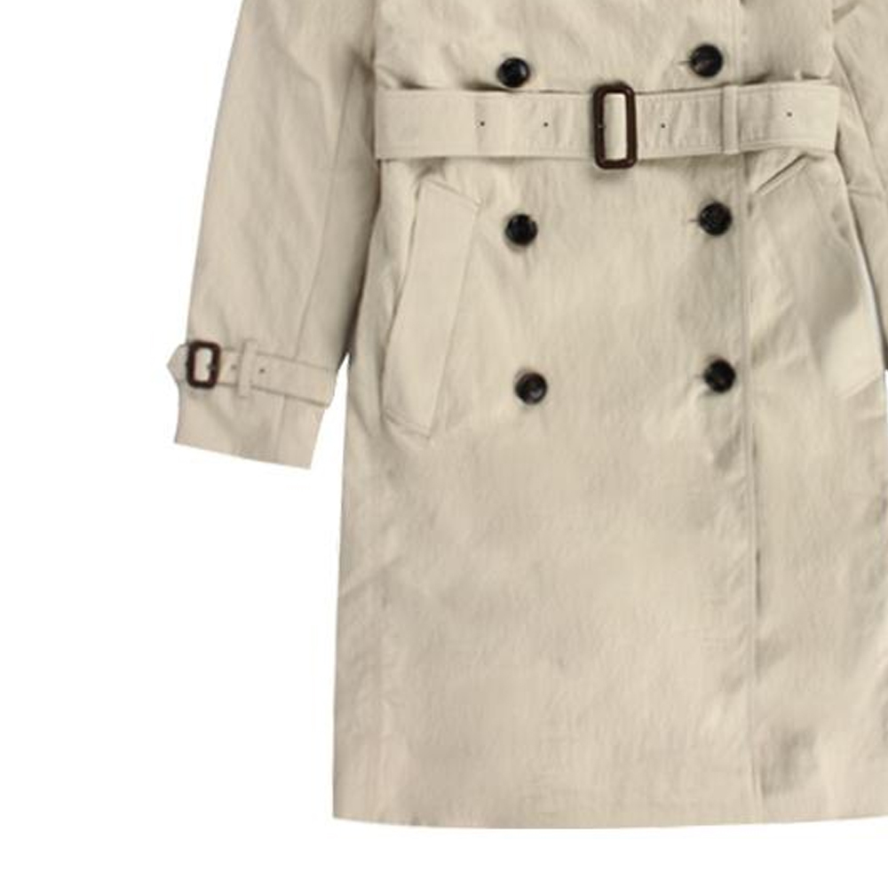(Women) Burberry  Mid-Length Trench Coat with Belt in Khaki. 80194141 圖 4