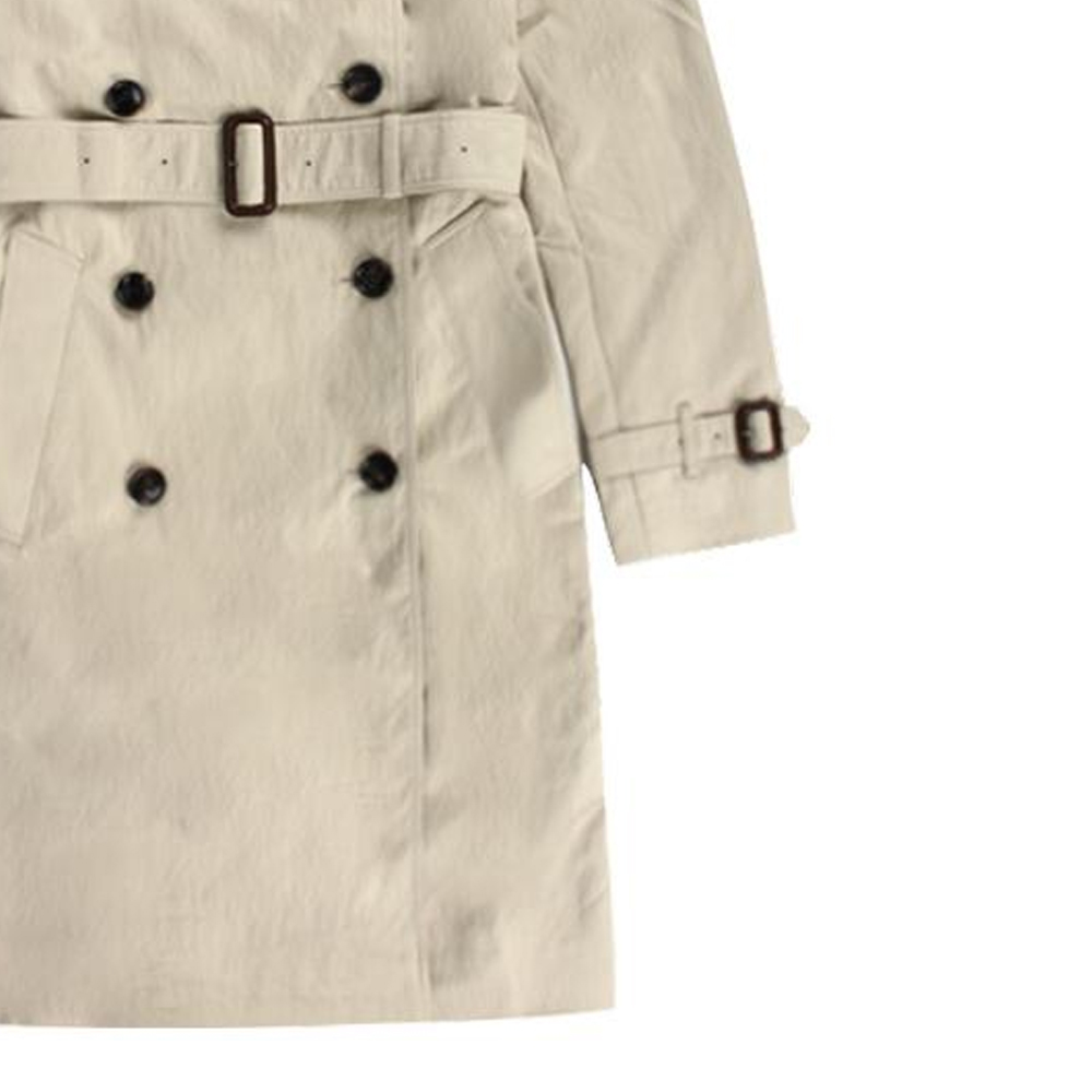 (Women) Burberry  Mid-Length Trench Coat with Belt in Khaki. 80194141 圖 5