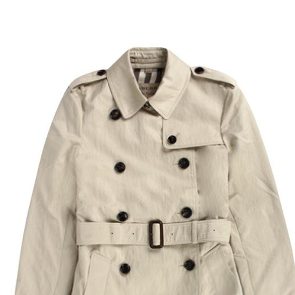 (Women) Burberry  Mid-Length Trench Coat with Belt in Khaki. 80194141 圖 7