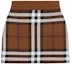 Buy (W) Falda Corta Casual de Cuadros Burberry de Tiro Medio - Marrón 80703601