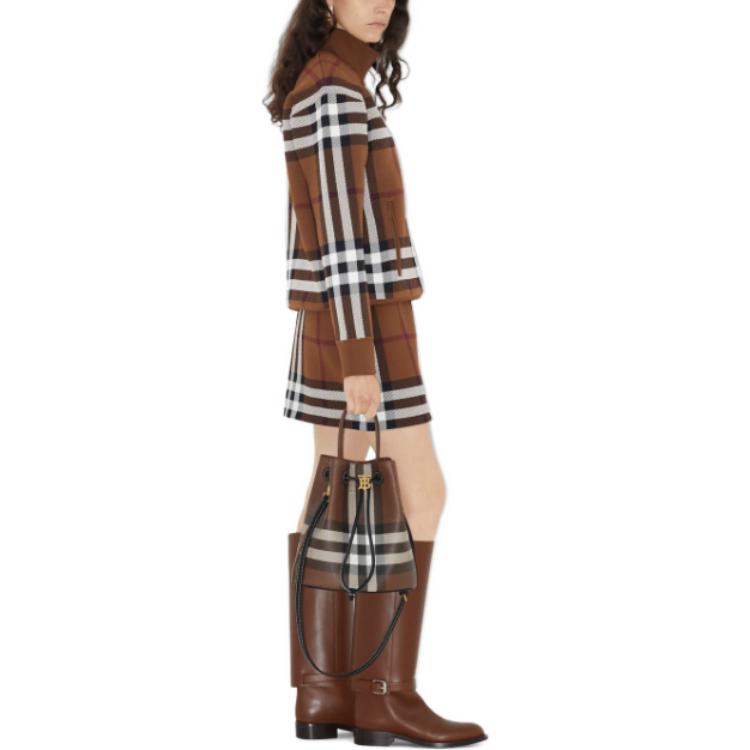Purchase (W) Burberry Skirt Pendek Kasual Corak Kotak Mid-Rise - Coklat 80703601