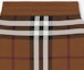 Details for (W) Falda Corta Casual de Cuadros Burberry de Tiro Medio - Marrón 80703601