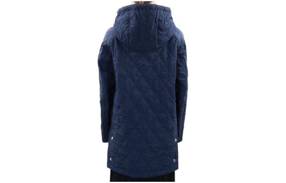 (Women) Burberry  Navy Blue Hooded Long-Sleeve Cotton Jacket Coat Casual Fit 80211871 圖 3