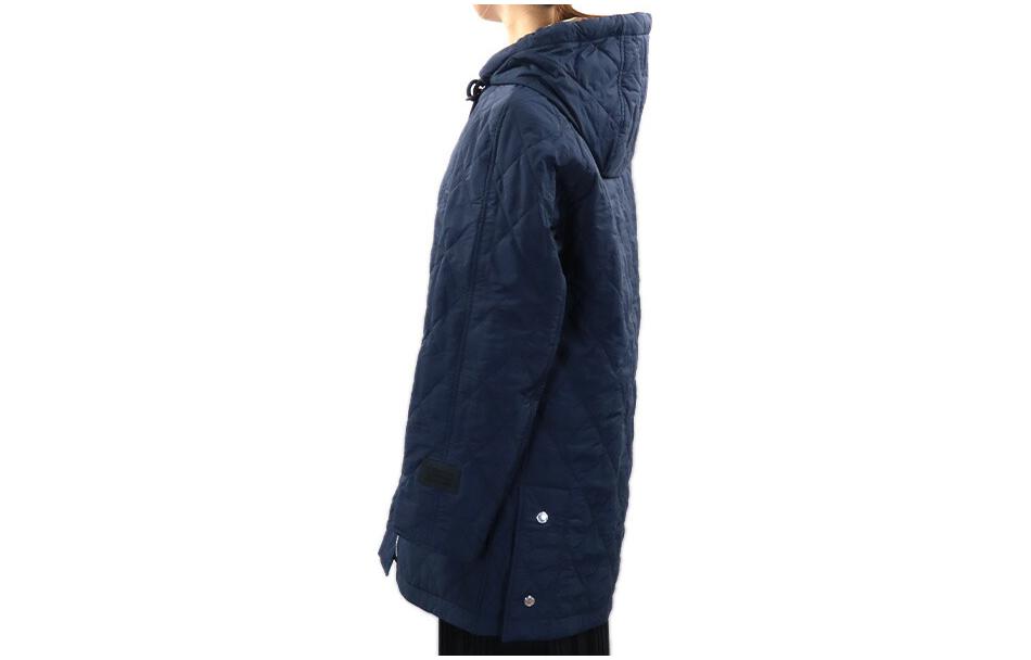(Women) Burberry  Navy Blue Hooded Long-Sleeve Cotton Jacket Coat Casual Fit 80211871 圖 4