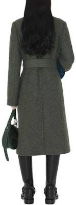 (W) Burberry Trench Coat Hijau Zaitun Sederhana dengan Pinggang Berikat. 80764621 Purchase (W) Burberry Trench Coat Hijau Zaitun Sederhana dengan Pinggang Berikat. 80764621