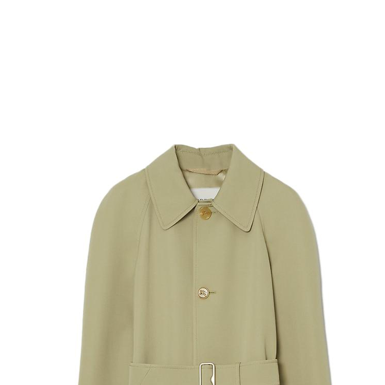 (Women) Burberry  Olive Single-Breasted Belted Long Sleeve Coat. 80774431 圖 3