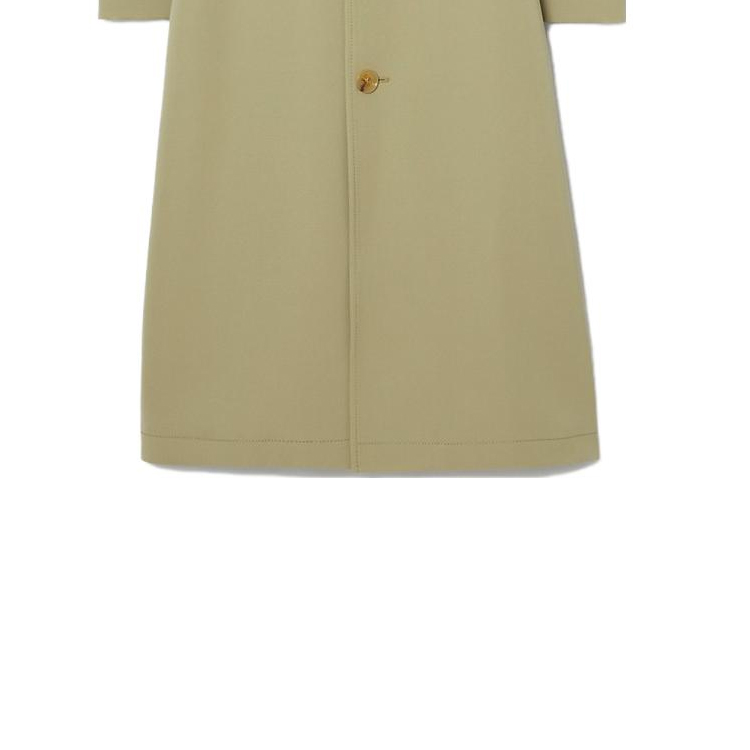 (Women) Burberry  Olive Single-Breasted Belted Long Sleeve Coat. 80774431 圖 7