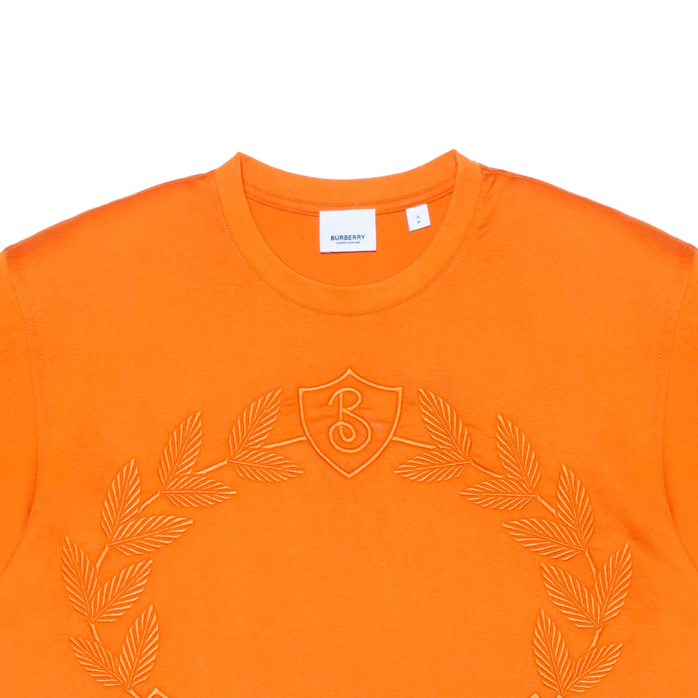 (Women) Burberry  Orange Knight Embroidered Loose Fit T-Shirt FW22. 80634671 圖 9