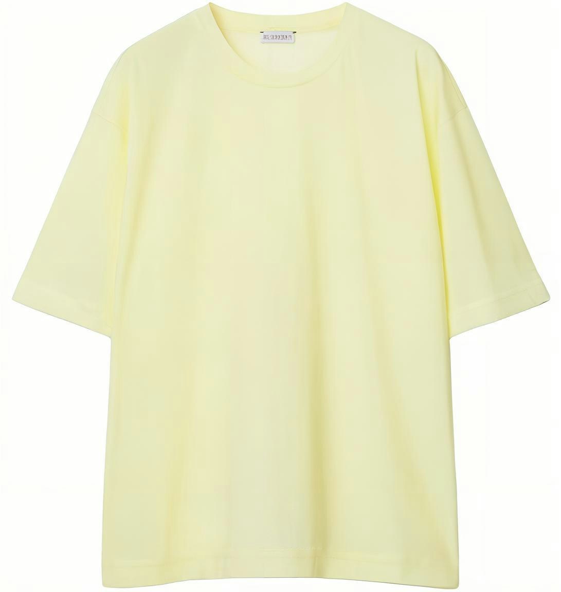 women-burberry-oversized-yellow-t-shirt-short-sleeve-crewneck-casual-tee-80836281