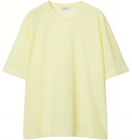 (Women) Burberry Oversized Yellow T-Shirt Short Sleeve Crewneck Casual Tee 80836281 (Women) Burberry Oversized Yellow T-Shirt Short Sleeve Crewneck Casual Tee 80836281