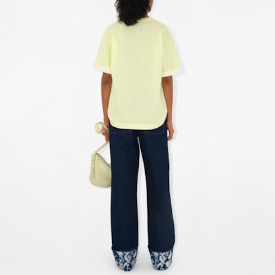 (W) Burberry Kemeja-T Kuning Oversaiz Lengan Pendek Leher Biasa Kasual 80836281 Purchase (W) Burberry Kemeja-T Kuning Oversaiz Lengan Pendek Leher Biasa Kasual 80836281