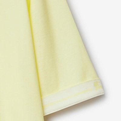 (W) Burberry Kemeja-T Kuning Oversaiz Lengan Pendek Leher Biasa Kasual 80836281 Sizing (W) Burberry Kemeja-T Kuning Oversaiz Lengan Pendek Leher Biasa Kasual 80836281