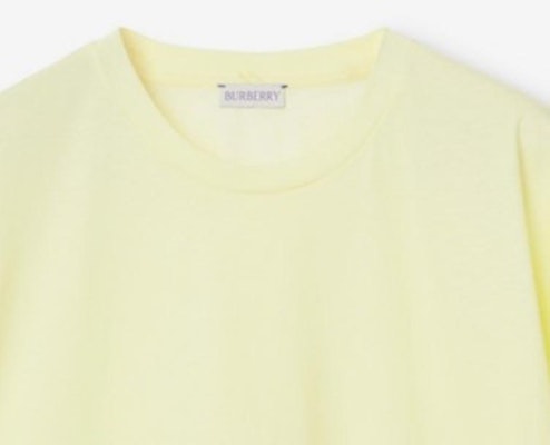 (W) Burberry Kemeja-T Kuning Oversaiz Lengan Pendek Leher Biasa Kasual 80836281 Cheap (W) Burberry Kemeja-T Kuning Oversaiz Lengan Pendek Leher Biasa Kasual 80836281