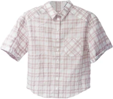 (Women) Burberry Pink Checkered Short Sleeve Shirt. 39991531 (Women) Burberry Pink Checkered Short Sleeve Shirt. 39991531