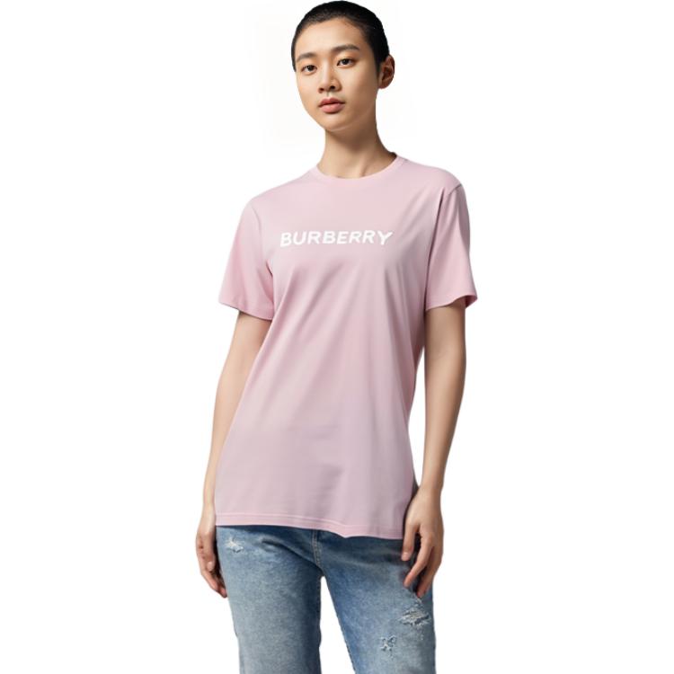 (Women) Burberry  Pink Letter Logo Print Crew Neck SS23 Oversized T-Shirt. 80675291 圖 5