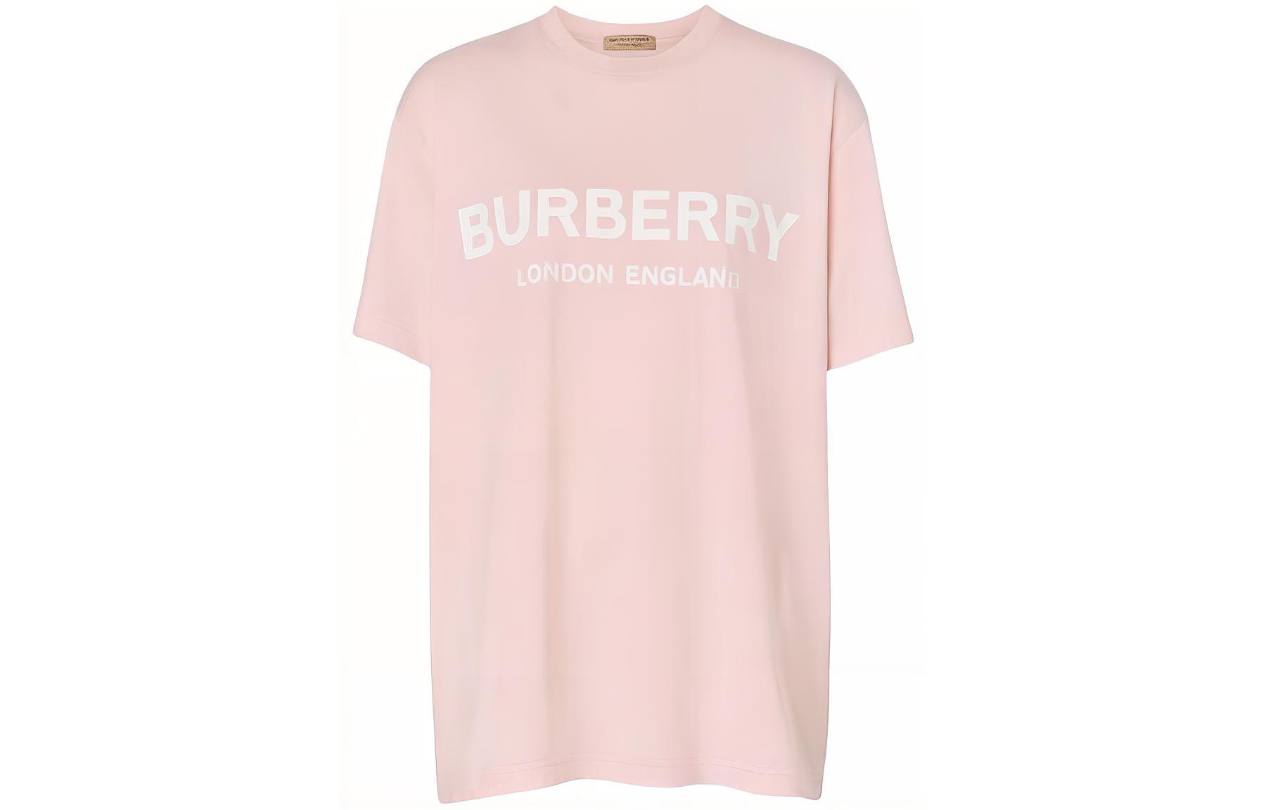 (Women) Burberry  Pink Letter Logo Print Short-Sleeve Comfort Fit T-Shirt. 80361151 圖 2