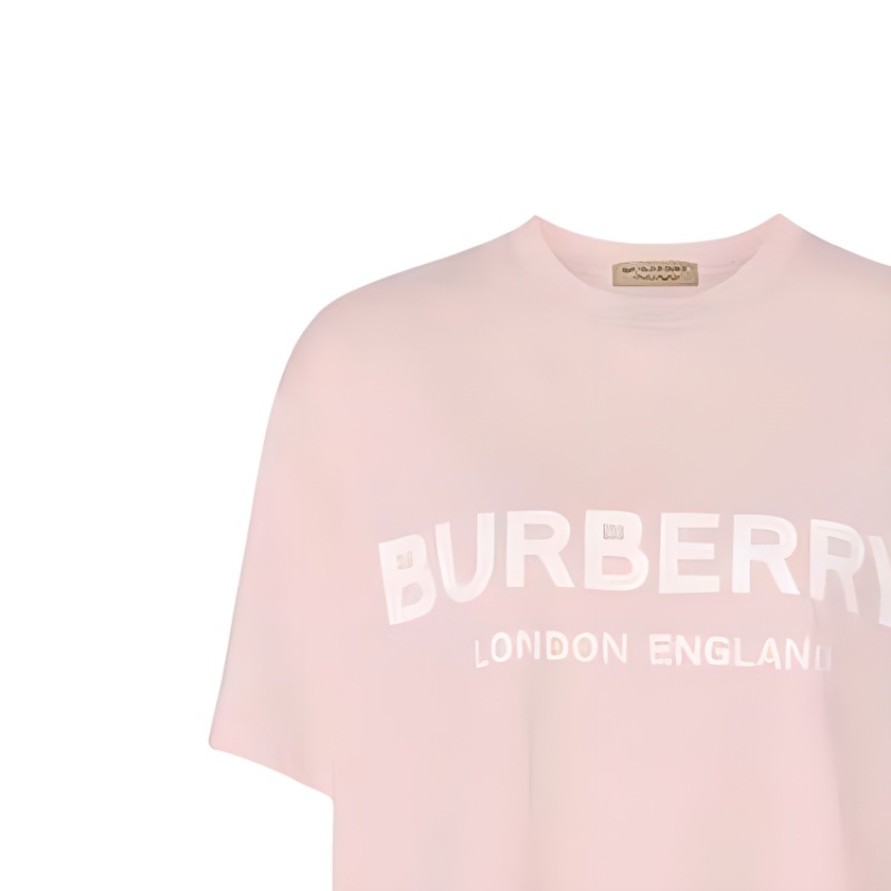 (Women) Burberry  Pink Letter Logo Print Short-Sleeve Comfort Fit T-Shirt. 80361151 圖 4
