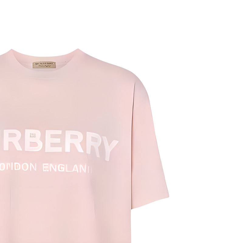 (Women) Burberry  Pink Letter Logo Print Short-Sleeve Comfort Fit T-Shirt. 80361151 圖 7