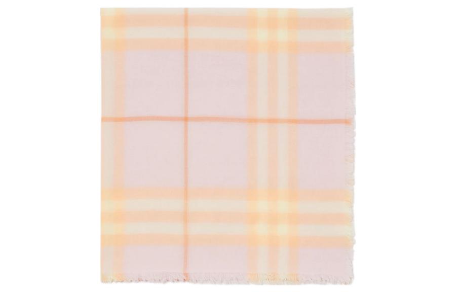 (Women) Burberry  Pink Logo Embellished Cashmere Scarf. 80801021 圖 4