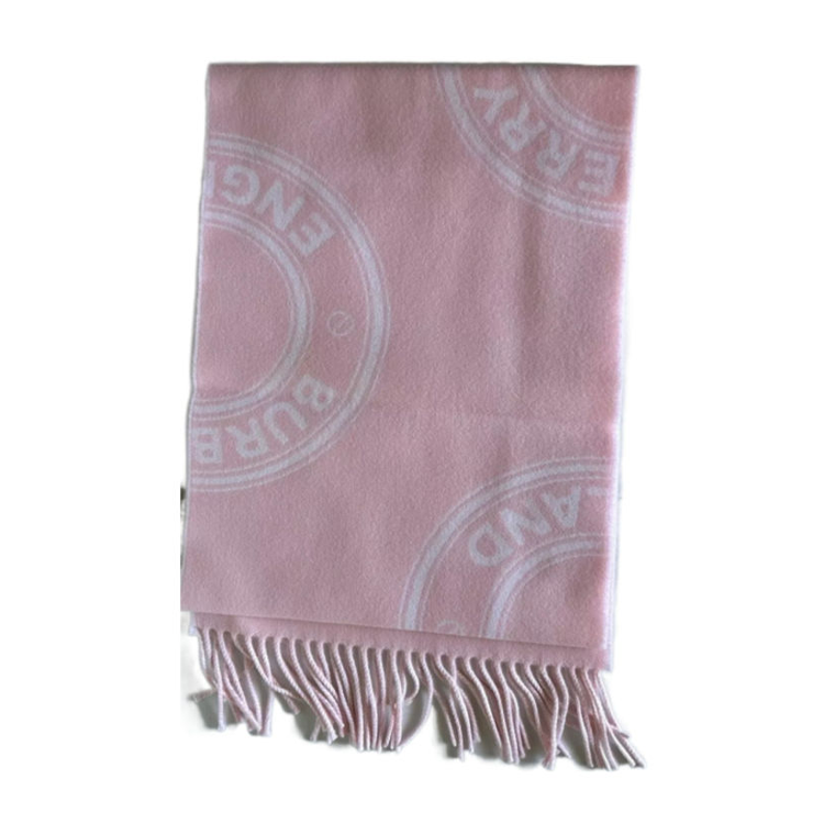 (Women) Burberry  Pink Printed Wool Knit Scarf. 80721791 圖 2